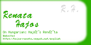 renata hajos business card